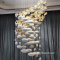 Modern K9 crystal design indoor hotel lobby club decoration chandelier lamp